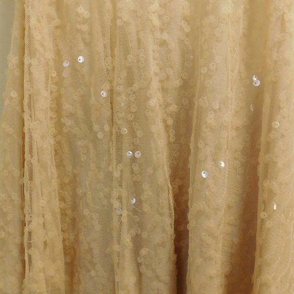 Sequin Racer back Tank Cream - Picture 4 of 5